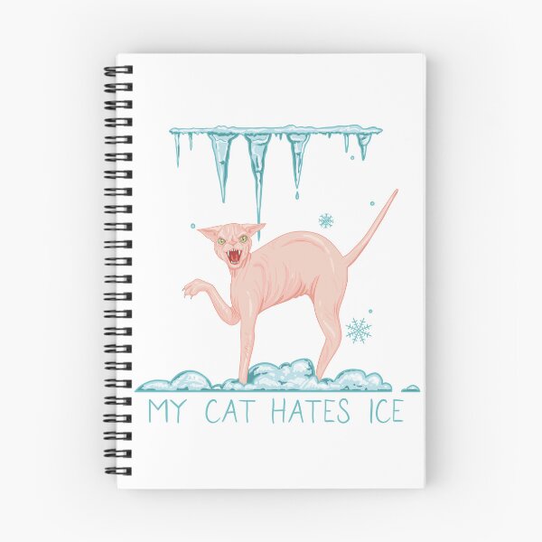Item preview, My Cat Hates Ice (sphinx cat) designed and sold by LilWitchBitch.
