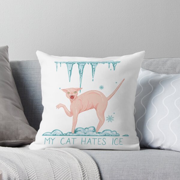 Item preview, My Cat Hates Ice (sphinx cat) designed and sold by LilWitchBitch.