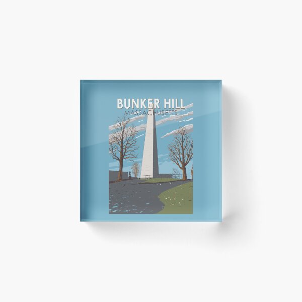 Item preview, Bunker Hill Monument Massachusetts Illustration Travel Art Vintage designed and sold by KrisSidDesigns.