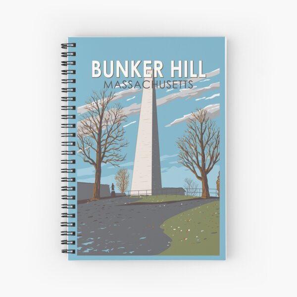 Item preview, Bunker Hill Monument Massachusetts Illustration Travel Art Vintage designed and sold by KrisSidDesigns.