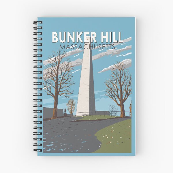 Item preview, Bunker Hill Monument Massachusetts Illustration Travel Art Vintage designed and sold by KrisSidDesigns.