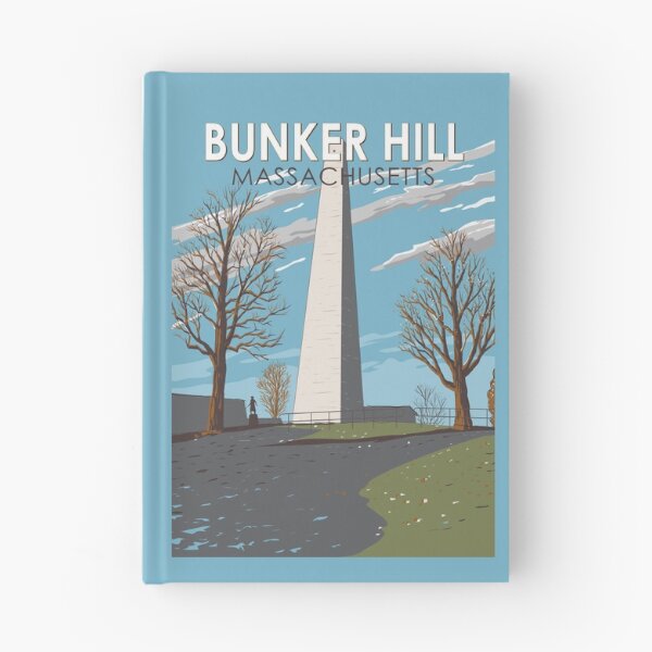 Item preview, Bunker Hill Monument Massachusetts Illustration Travel Art Vintage designed and sold by KrisSidDesigns.