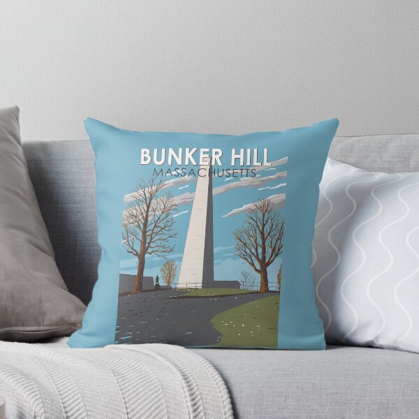 Item preview, Bunker Hill Monument Massachusetts Illustration Travel Art Vintage designed and sold by KrisSidDesigns.