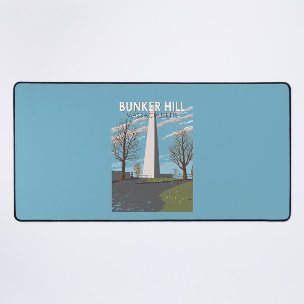 Item preview, Bunker Hill Monument Massachusetts Illustration Travel Art Vintage designed and sold by KrisSidDesigns.