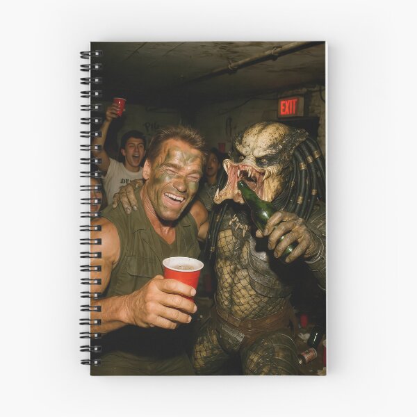 Item preview, Arnold Schwarzenegger & The Predator - a candid paparazzi-style photo designed and sold by MentalRecovery.