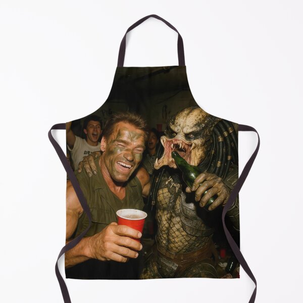 Item preview, Arnold Schwarzenegger & The Predator - a candid paparazzi-style photo designed and sold by MentalRecovery.