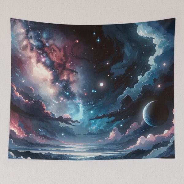 Item preview, Beyond the Atmosphere - Milky Way Galactic Watercolor designed and sold by FriskyLemur.