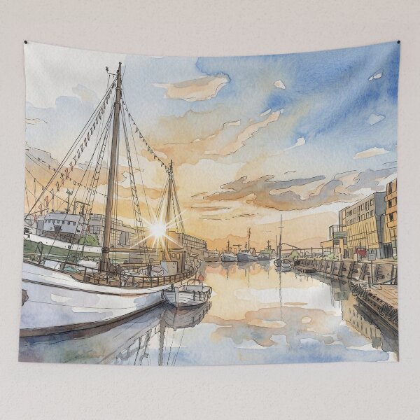 Item preview, Bremerhaven fishing port designed and sold by sid1802.