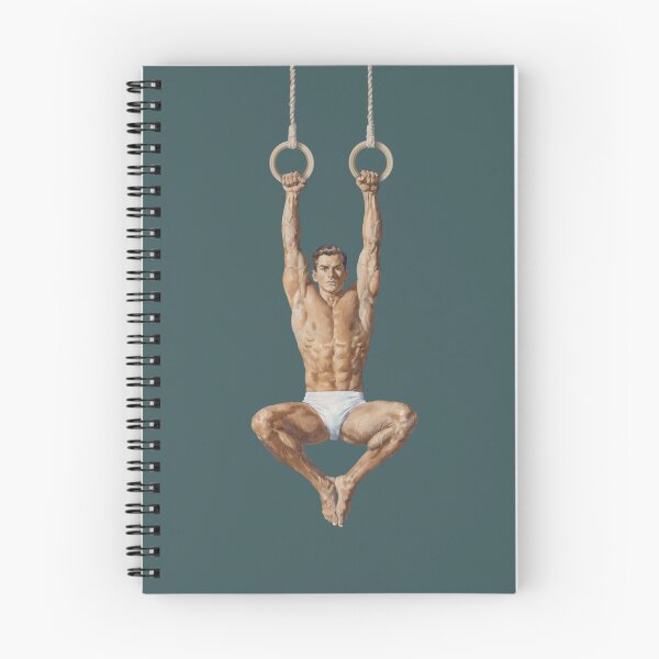 Item preview, Vintage Male Gymnast Hanging Rings – Retro Athletic Art designed and sold by gayishdesign.