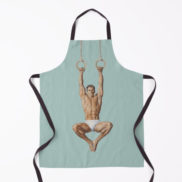 Item preview, Vintage Male Gymnast Hanging Rings – Retro Athletic Art designed and sold by gayishdesign.