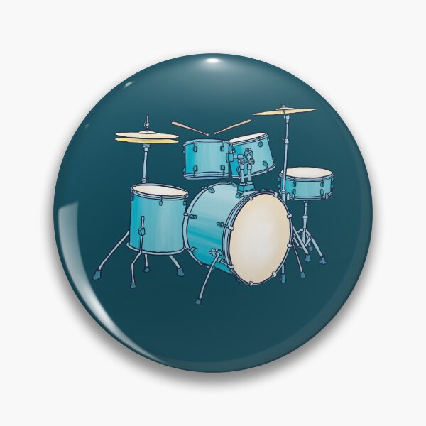 Item preview, Blue drum kit designed and sold by ElectronicCloud.