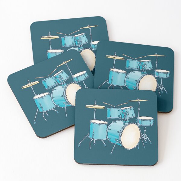 Item preview, Blue drum kit designed and sold by ElectronicCloud.