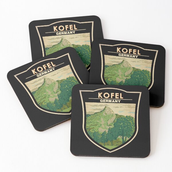 Item preview, Kofel Germany Illustration Travel Art Badge designed and sold by KrisSidDesigns.