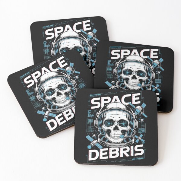 Item preview, Space Debris — Skull Headset Grid Satellite Neon Streetwear Space Tee V2 designed and sold by DarylWelsh2024.