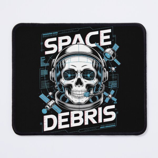 Item preview, Space Debris — Skull Headset Grid Satellite Neon Streetwear Space Tee V2 designed and sold by DarylWelsh2024.