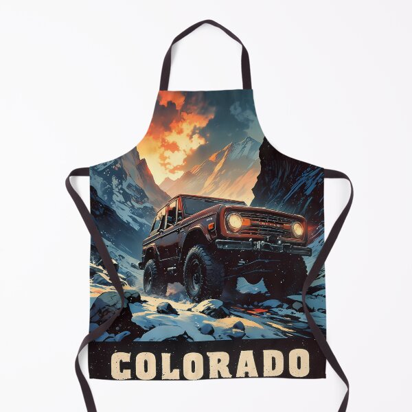 Item preview, Retro Colorado 4x4 Mountain Adventure Travel Poster Print designed and sold by BorgSpareParts.