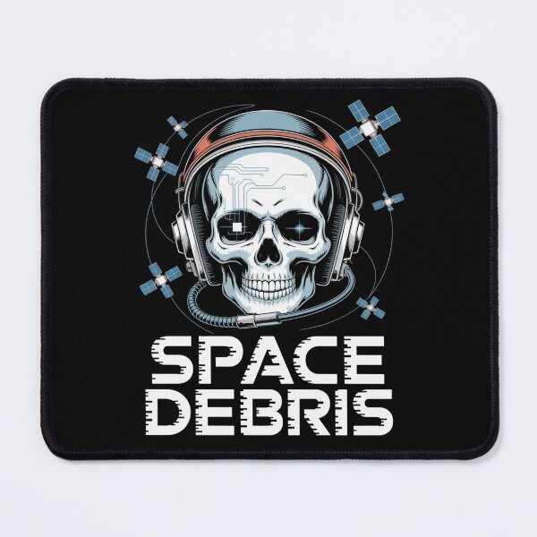 Item preview, Space Debris — Skull Headset Grid Satellite Neon Streetwear Space Tee V3 designed and sold by DarylWelsh2024.