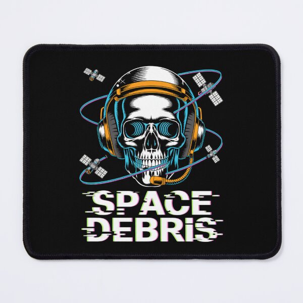 Item preview, Space Debris — Skull Headset Grid Satellite Neon Streetwear Space Tee V4 designed and sold by DarylWelsh2024.