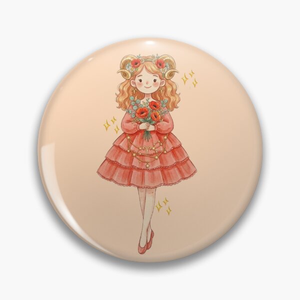 Item preview, Aries Celestial Muse - Cozy Watercolor Zodiac designed and sold by CozyMuse.
