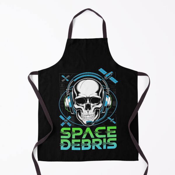 Item preview, Space Debris — Skull Headset Grid Satellite Neon Streetwear Space Tee V5 designed and sold by DarylWelsh2024.
