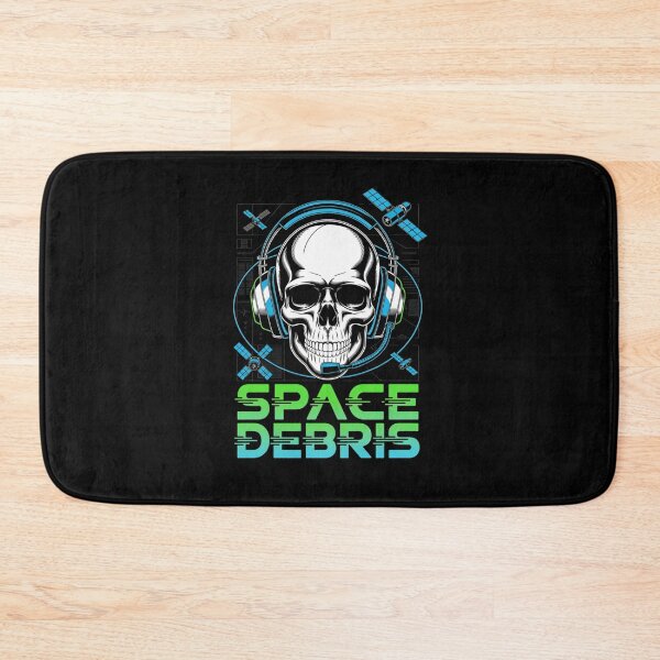 Item preview, Space Debris — Skull Headset Grid Satellite Neon Streetwear Space Tee V5 designed and sold by DarylWelsh2024.