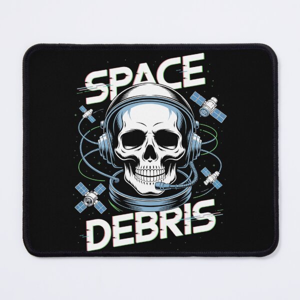 Item preview, Space Debris — Skull Headset Grid Satellite Neon Streetwear Space Tee V6 designed and sold by DarylWelsh2024.