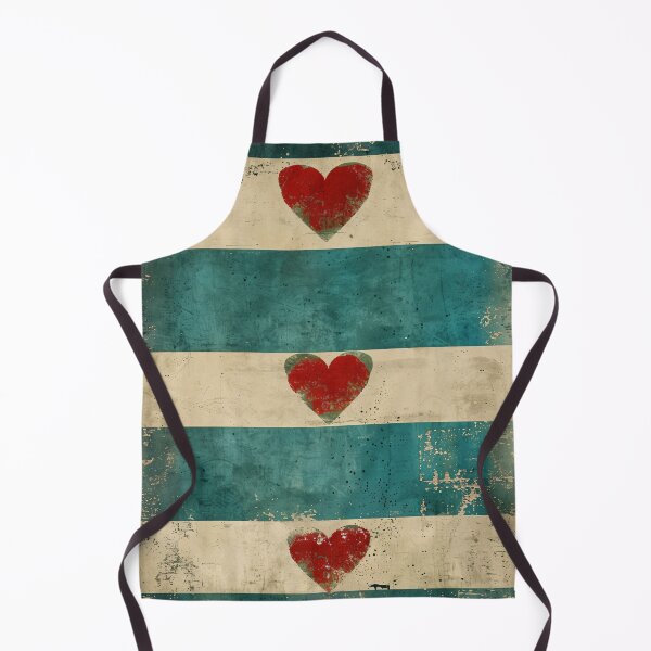 Item preview, Abstract Heart Stripe Wall Art Teal Neutral Minimalist Print designed and sold by NarjaShop.