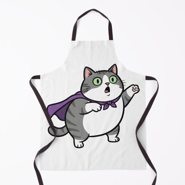 Item preview, Super Chunky Cat Hero Cartoon Funny Cat Design. designed and sold by The-T-In-Retro.