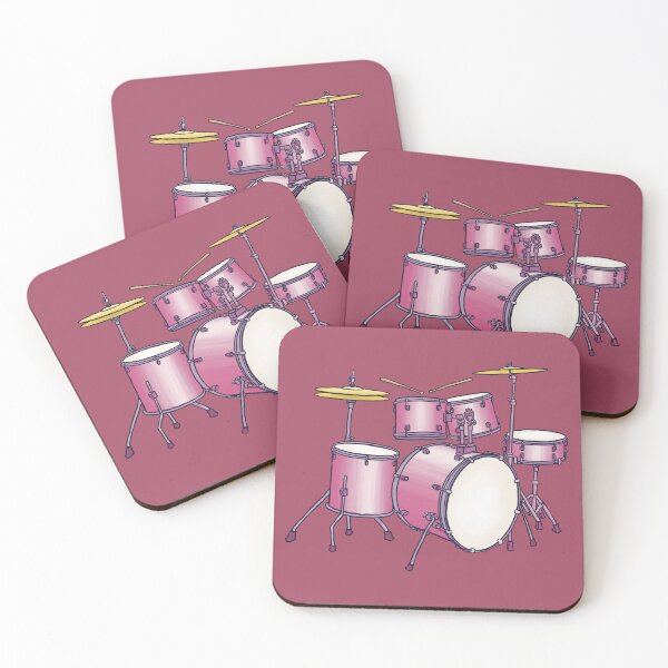 Item preview, Pink drum kit designed and sold by ElectronicCloud.