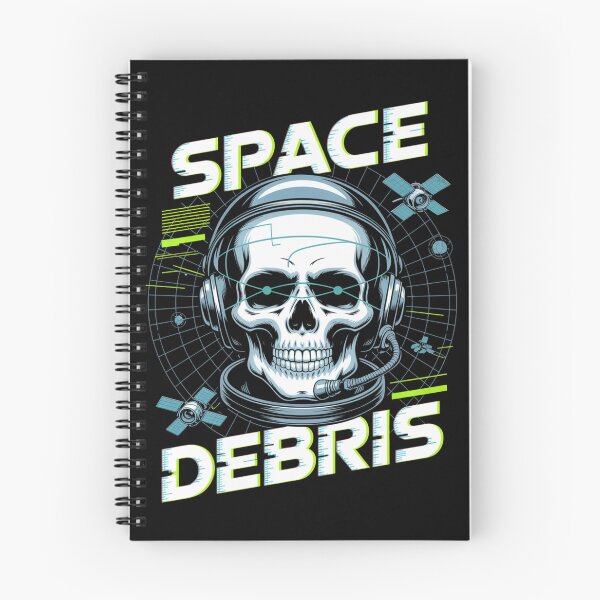 Item preview, Space Debris — Skull Headset Grid Satellite Neon Streetwear Space Tee V7 designed and sold by DarylWelsh2024.