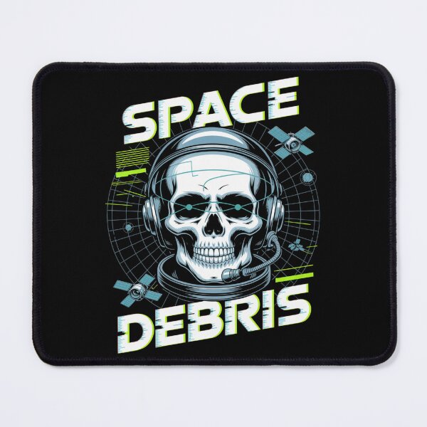 Item preview, Space Debris — Skull Headset Grid Satellite Neon Streetwear Space Tee V7 designed and sold by DarylWelsh2024.