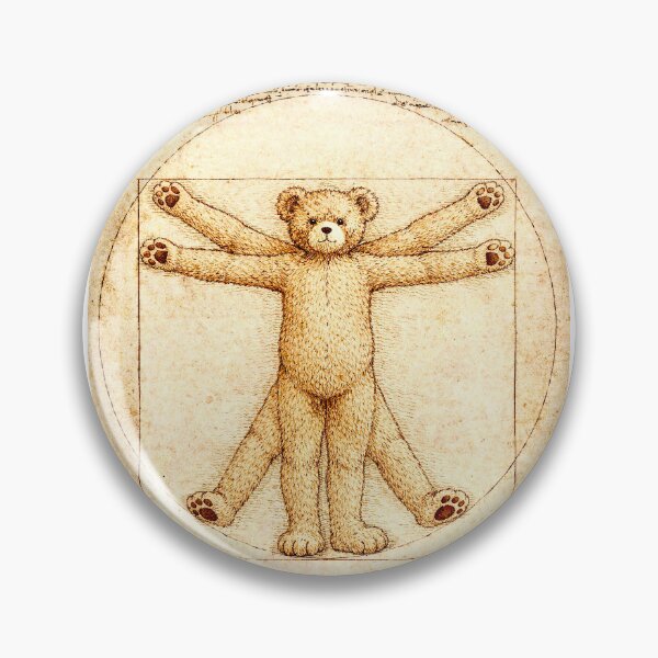 Item preview, Art meets humor: Vitruvian teddy bear designed and sold by Steffani Lehmann.