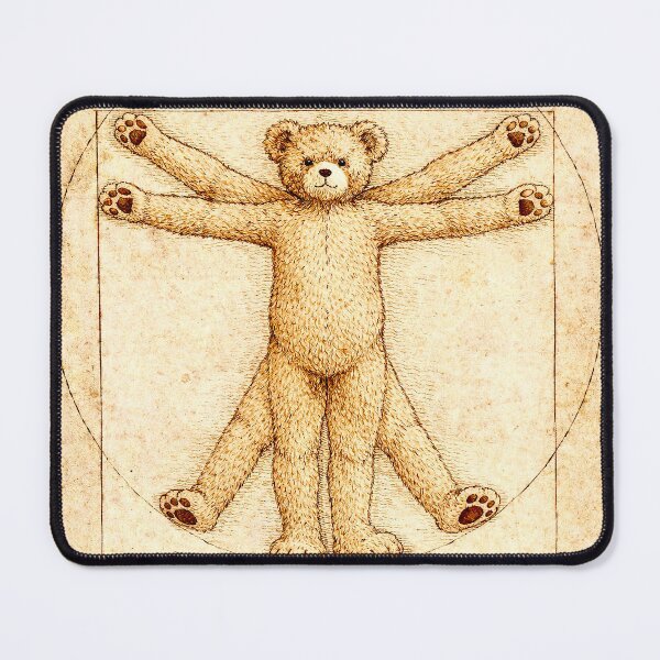 Item preview, Art meets humor: Vitruvian teddy bear designed and sold by Steffani Lehmann.