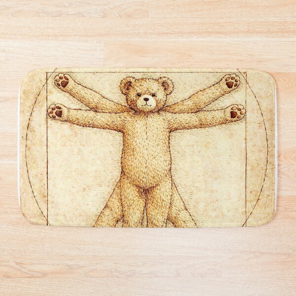 Item preview, Art meets humor: Vitruvian teddy bear designed and sold by Steffani Lehmann.