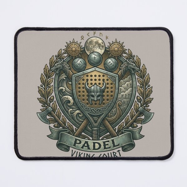 Item preview, Viking Padel Court - Norse Warrior Emblem Logo designed and sold by ticzla95.
