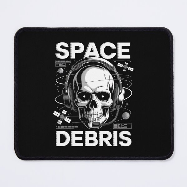 Item preview, Space Debris — Skull Headset Grid Satellite Neon Streetwear Space Tee V8 designed and sold by DarylWelsh2024.