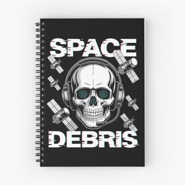 Item preview, Space Debris — Skull Headset Grid Satellite Neon Streetwear Space Tee V9 designed and sold by DarylWelsh2024.