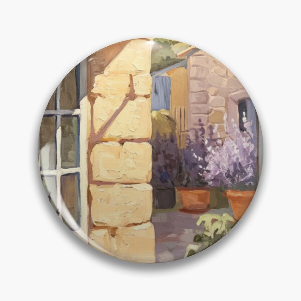 Item preview, French Archway Interior View | Provence Courtyard Entrance Painting designed and sold by CARRAANN.