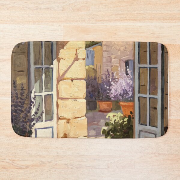 Item preview, French Archway Interior View | Provence Courtyard Entrance Painting designed and sold by CARRAANN.
