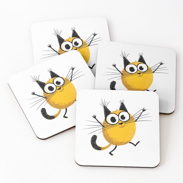 Item preview, Cute Happy Cat designed and sold by Retro Whimsy.