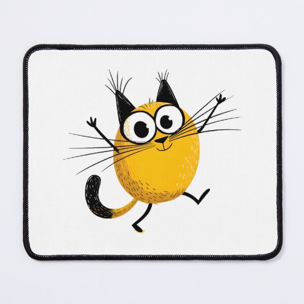 Item preview, Cute Happy Cat designed and sold by Retro Whimsy.