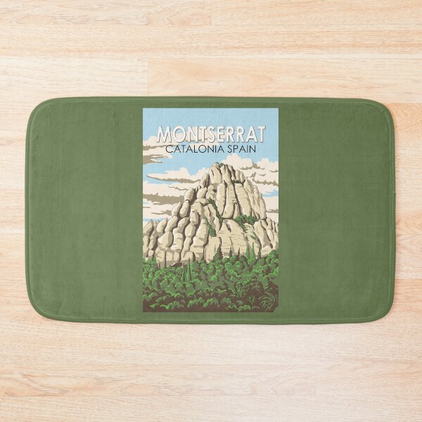 Item preview, Montserrat Spain Illustration Travel Art Vintage designed and sold by KrisSidDesigns.