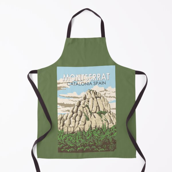 Item preview, Montserrat Spain Illustration Travel Art Vintage designed and sold by KrisSidDesigns.