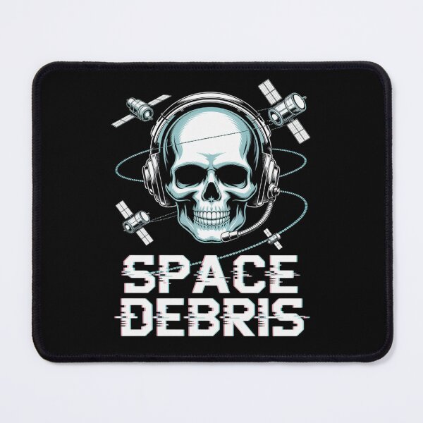 Item preview, Space Debris — Skull Headset Grid Satellite Neon Streetwear Space Tee V10 designed and sold by DarylWelsh2024.