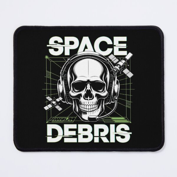 Item preview, Space Debris — Skull Headset Grid Satellite Neon Streetwear Space Tee V11 designed and sold by DarylWelsh2024.