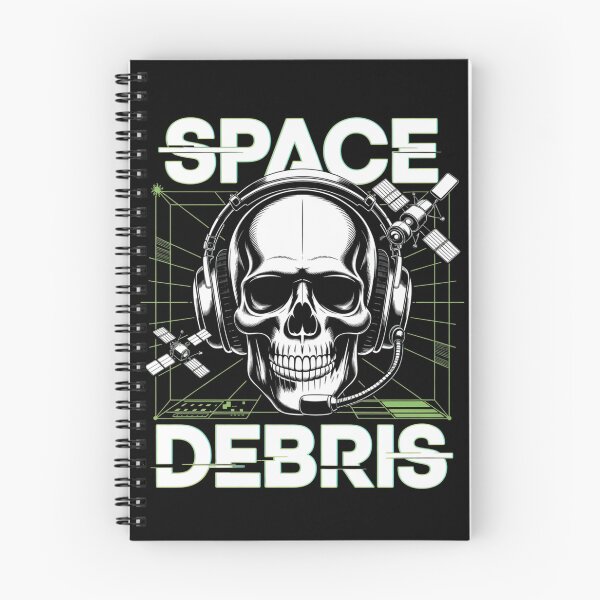 Item preview, Space Debris — Skull Headset Grid Satellite Neon Streetwear Space Tee V11 designed and sold by DarylWelsh2024.