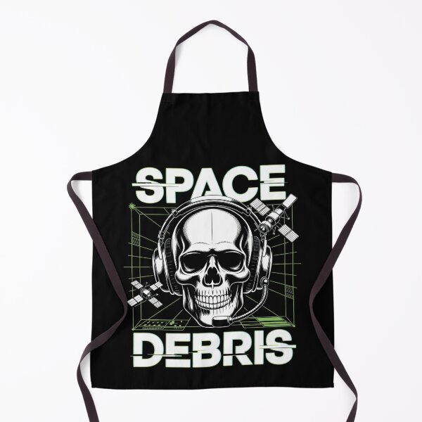 Item preview, Space Debris — Skull Headset Grid Satellite Neon Streetwear Space Tee V11 designed and sold by DarylWelsh2024.