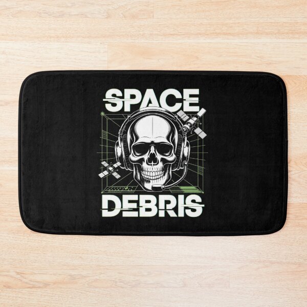 Item preview, Space Debris — Skull Headset Grid Satellite Neon Streetwear Space Tee V11 designed and sold by DarylWelsh2024.
