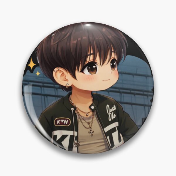 Item preview, bts jungkook inspired chibi sticker  designed and sold by Solaris92s.
