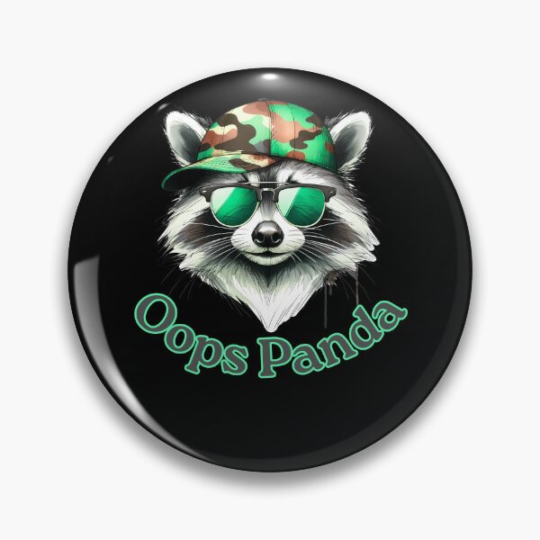 Item preview, Trashed Panda Drunk Raccoon Illustration designed and sold by StaticMood.